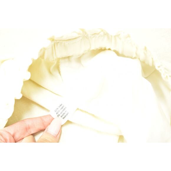 NWT Lane Bryant Women's Plus Size 22 Yellow Linen Blend Wide Leg Pants - Picture 8 of 8